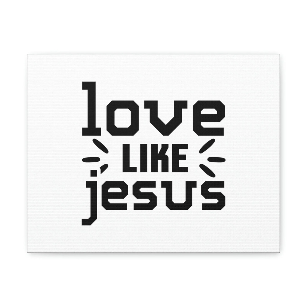 Scripture Walls John 15:12 Love Like Jesus Plain Bible Verse Canvas Christian